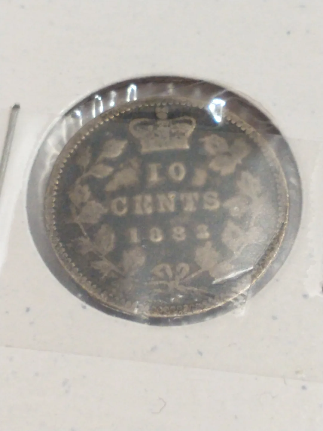 Lovely 1882H Canadian 10 Cent Coin KM#3 thumbnail