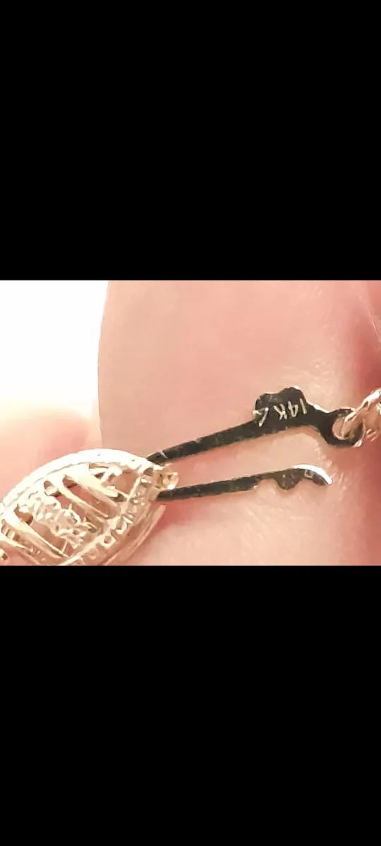 14K Gold Necklace and Earring Set image indicator(2)