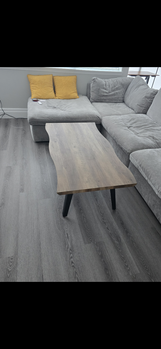 JERRY Coffee Table, Wood, Black Legs - photo 2