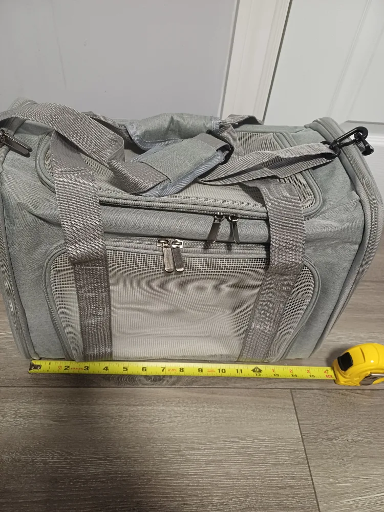 Grey Pet Carrier - 17x11x11 inches image indicator(3)