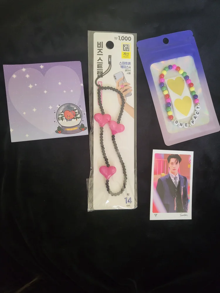 Beaded Phone Strap, ONEPACT ,BTS, Seventeen Merch thumbnail