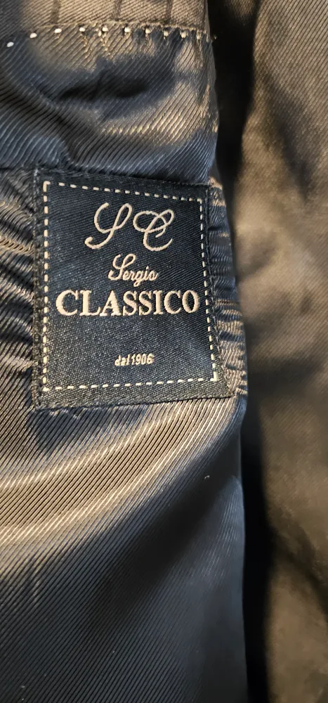 Sergio Classico Pinstripe Blazer Size 48/42 image indicator(2)