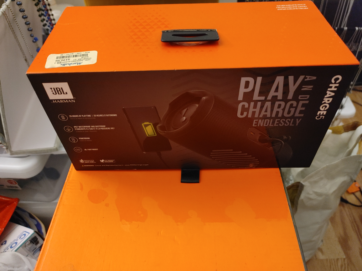JBL Charge 5 Bluetooth Speaker - Black - photo 3