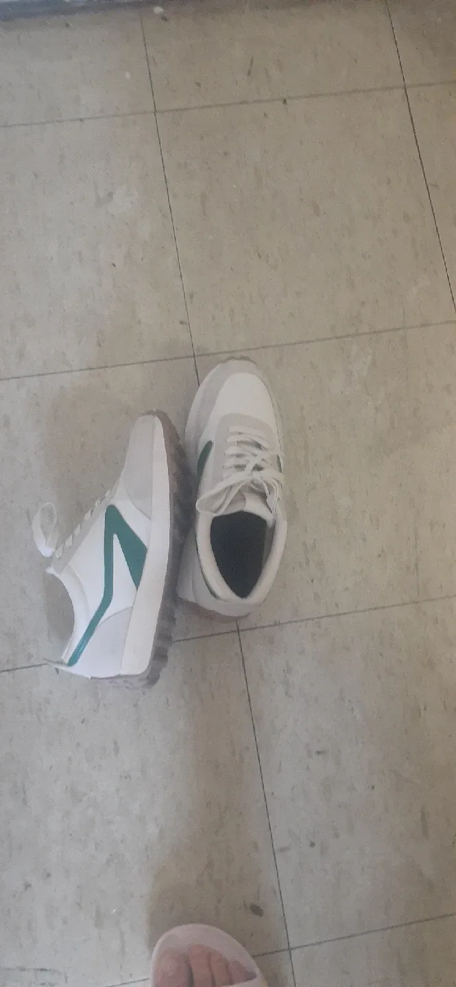 White & Green Sneakers thumbnail