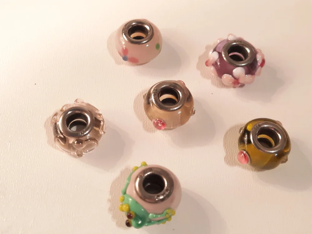 Selection 925 silver of Glass European Style Beads image indicator(2)