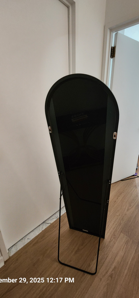 Black Framed Full Length Mirror - photo 2