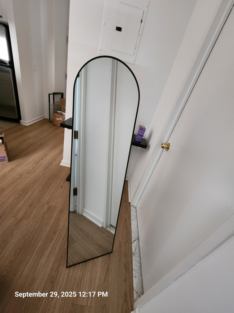 Black Framed Full Length Mirror - photo 5