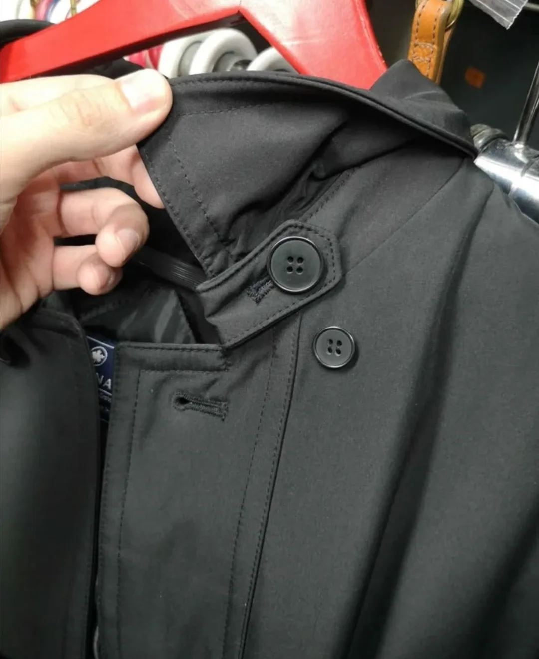 New Pilot Trenchcoat - Black Beltless - Philippines Air Canada image indicator(5)