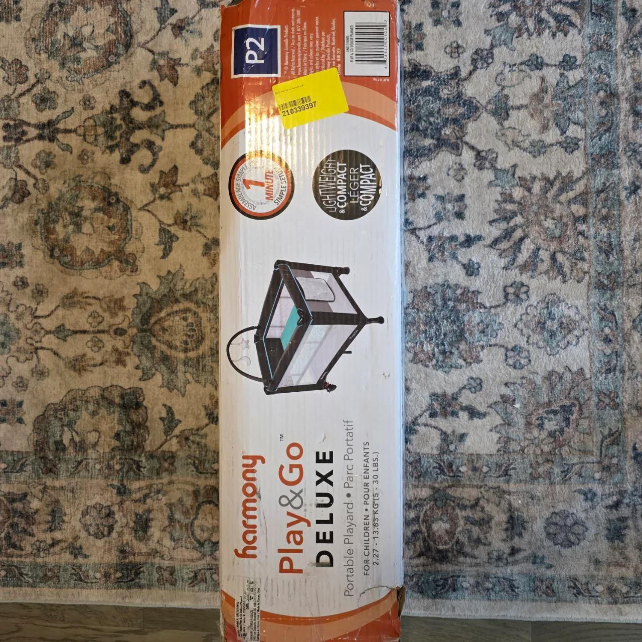 Harmony Play & Go Deluxe Playard, 40" x 28" x 29" image indicator(6)