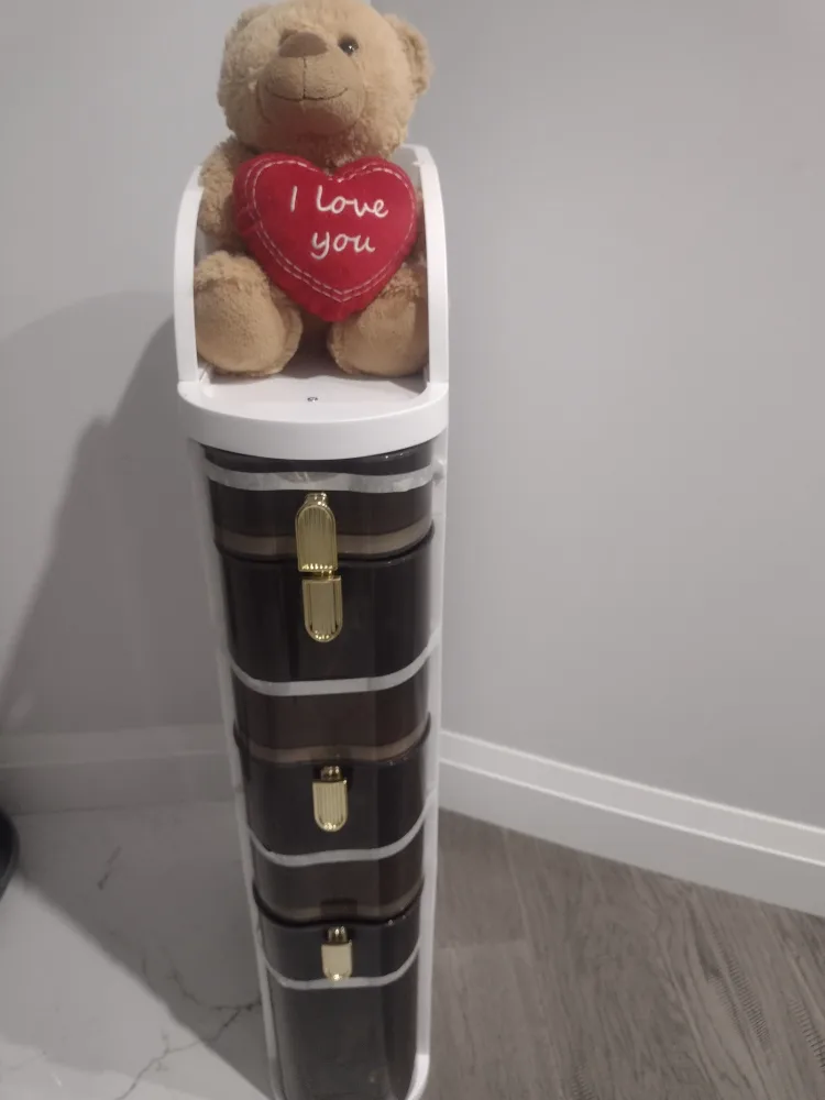 White Plastic Storage Tower with Drawers image indicator(3)