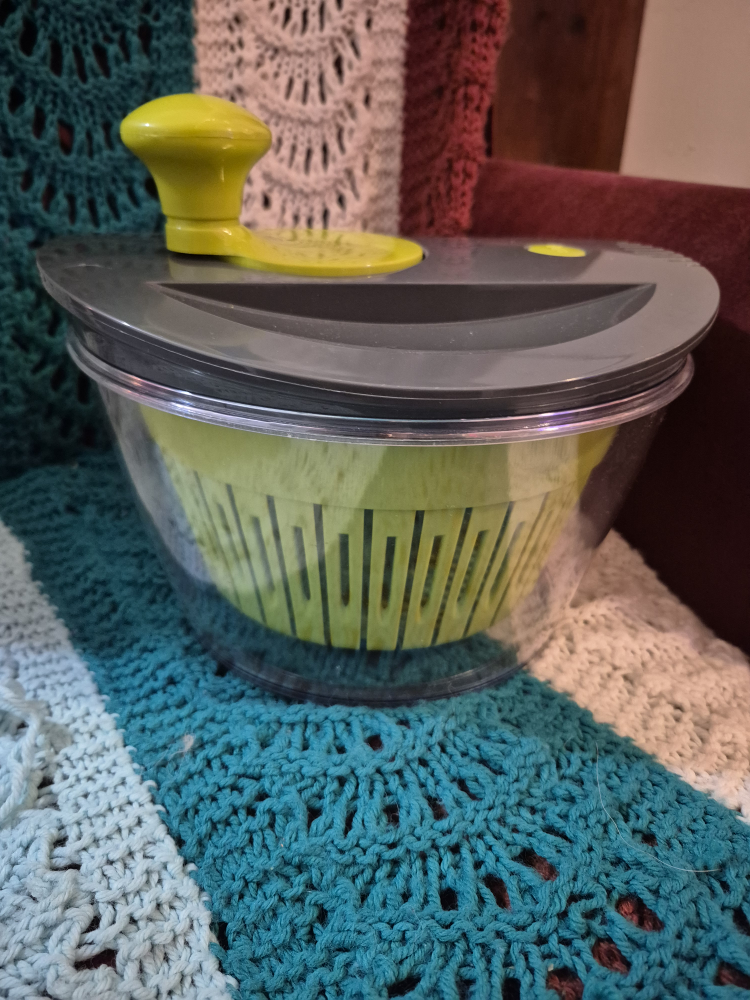 Salad Spinner - lime green and Grey - photo 2