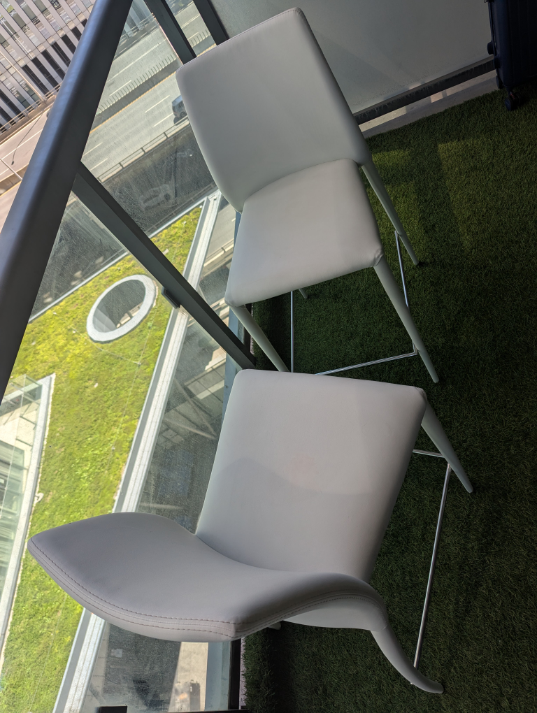 White Bar Stools - Set of 2 - photo 2