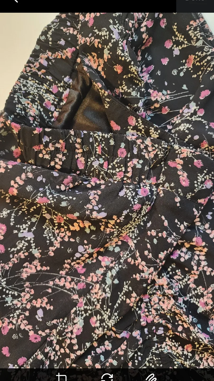 Floral Print Midi Skirt with Ruched Details image indicator(3)