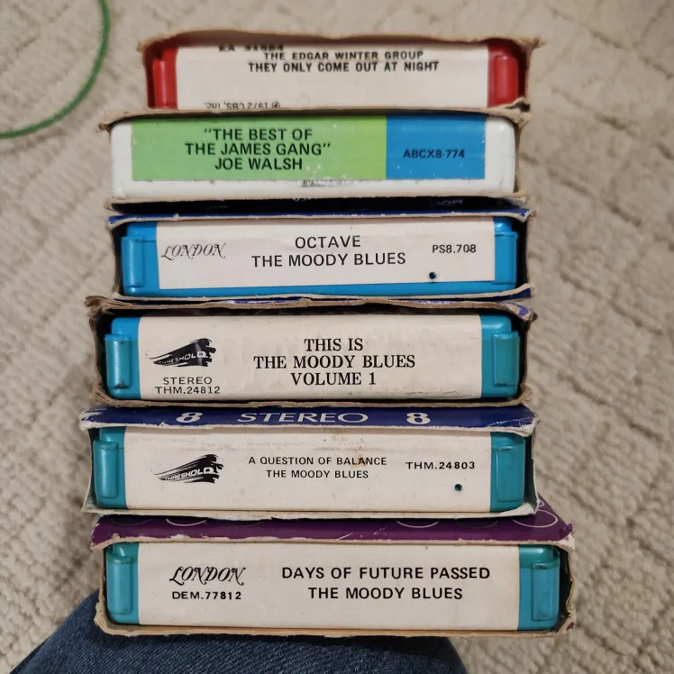 Moody Blues & Edgar Winter Joe Walsh 8-Track Tape Cartridges image indicator(5)