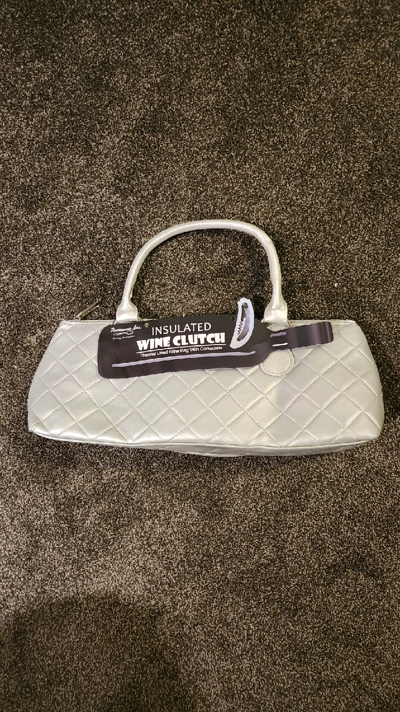 Insulated Wine Clutch - Thermal Lined Bag thumbnail