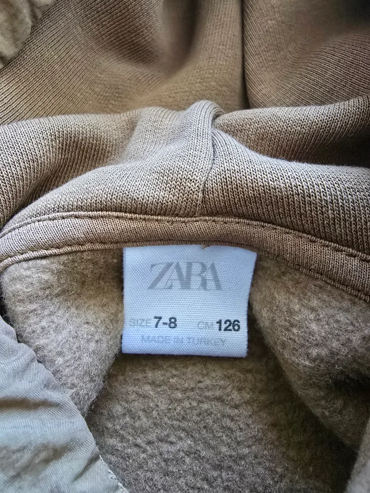 Zara Kids Hoodie - Size 7-8 - Khaki image indicator(3)