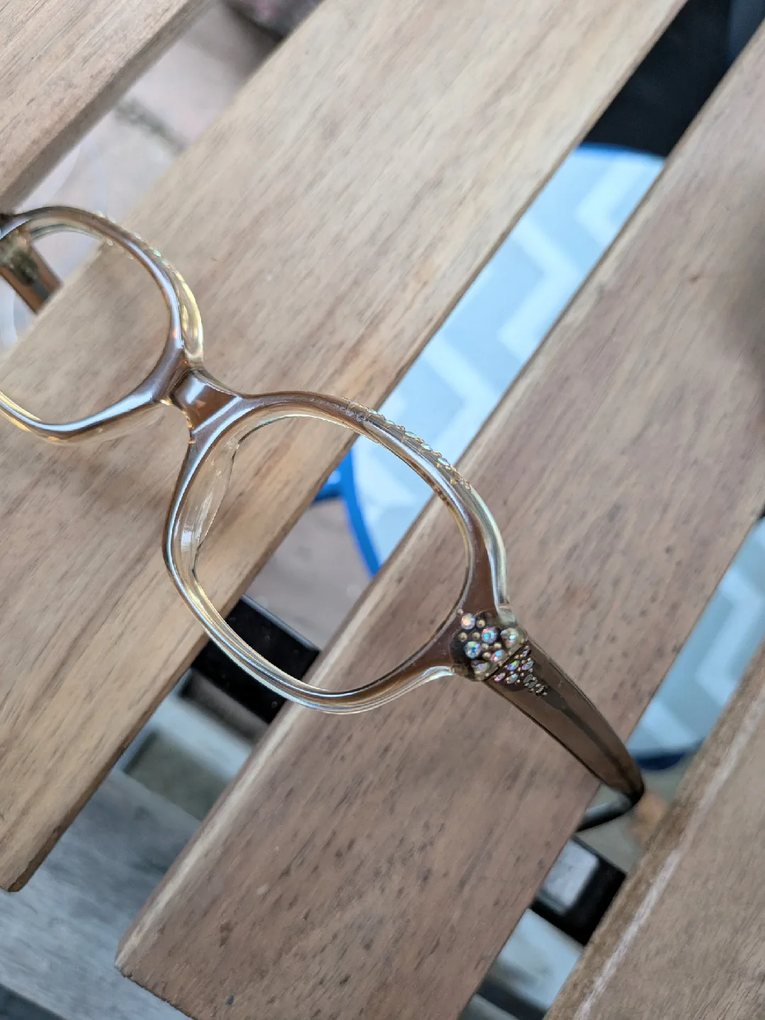 Vintage rhinestone eyeglasses - frames thumbnail