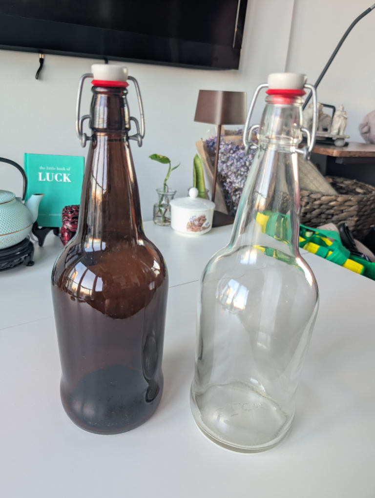 Swing Top Glass Bottles - 2 Pack