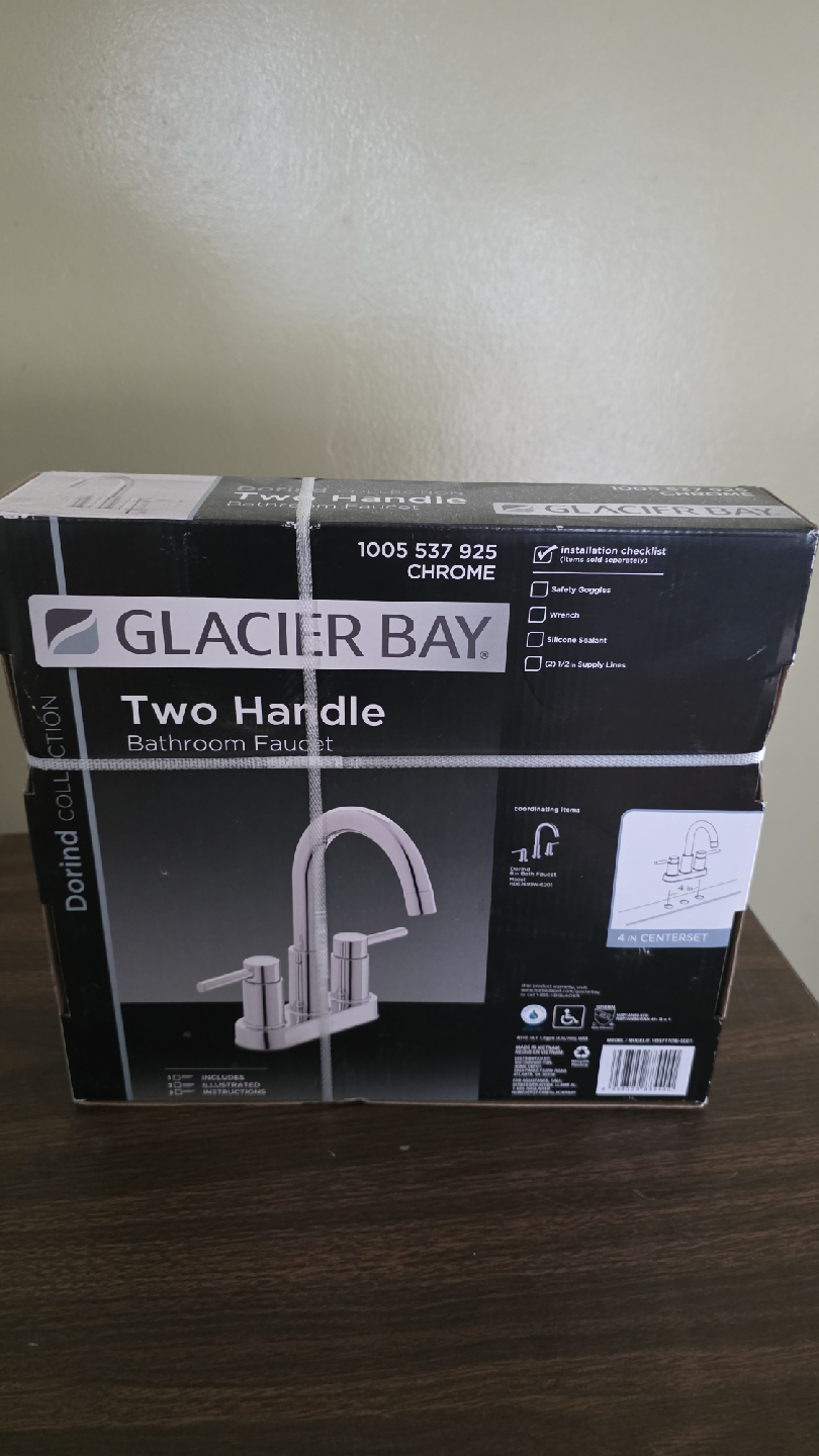 Hampton Bay Ceiling Fan & Glacier Bay Bathroom Faucet - photo 2