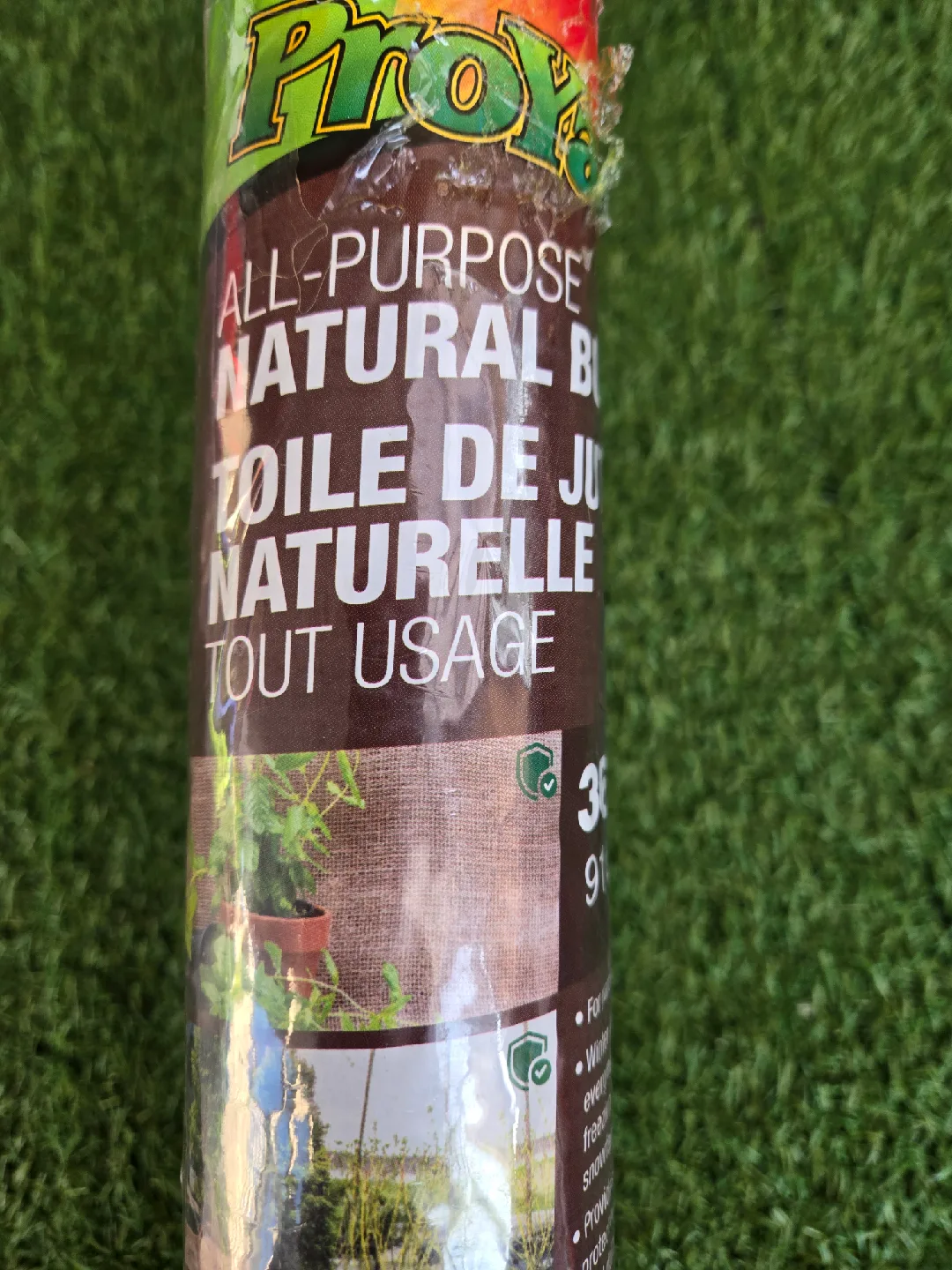 Brand new natural burlap 36" x 24' thumbnail