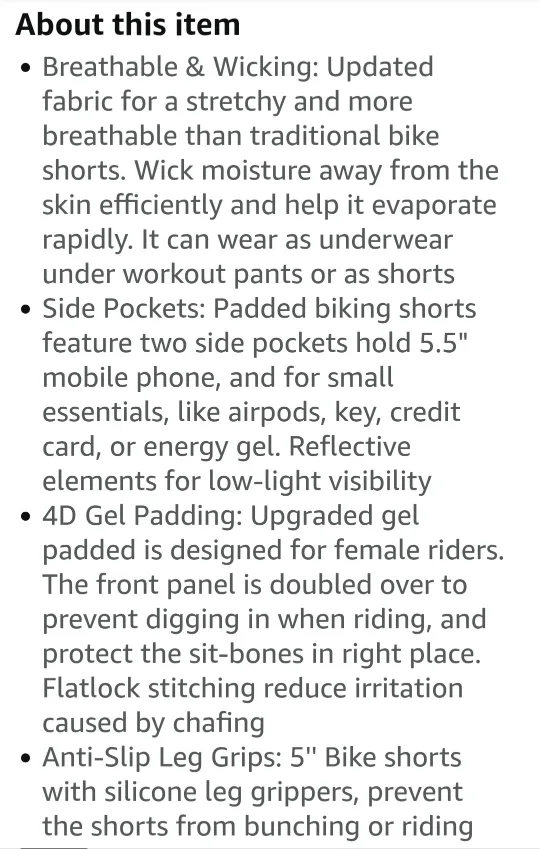 BNWT Women's 4D Padded Bike Shorts - Black image indicator(9)