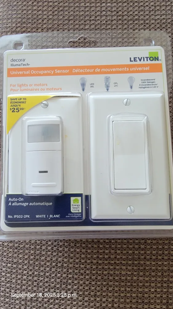 Leviton Universal Occupancy Sensor - New in Package thumbnail