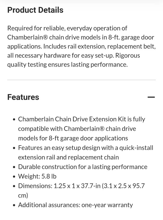 Brand New Garage Doors Chain image indicator(6)
