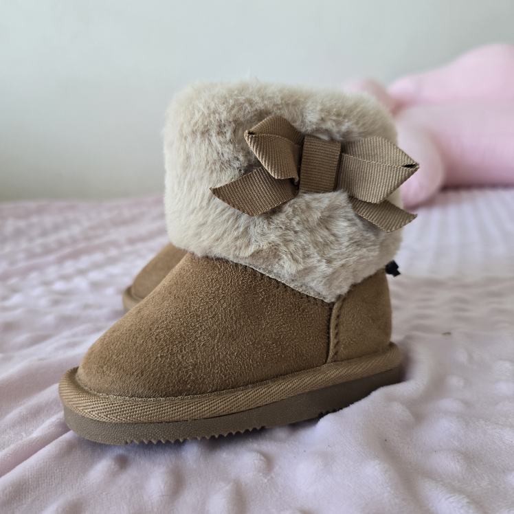 Brown Faux Fur Winter Boots - Size 4 - photo 2