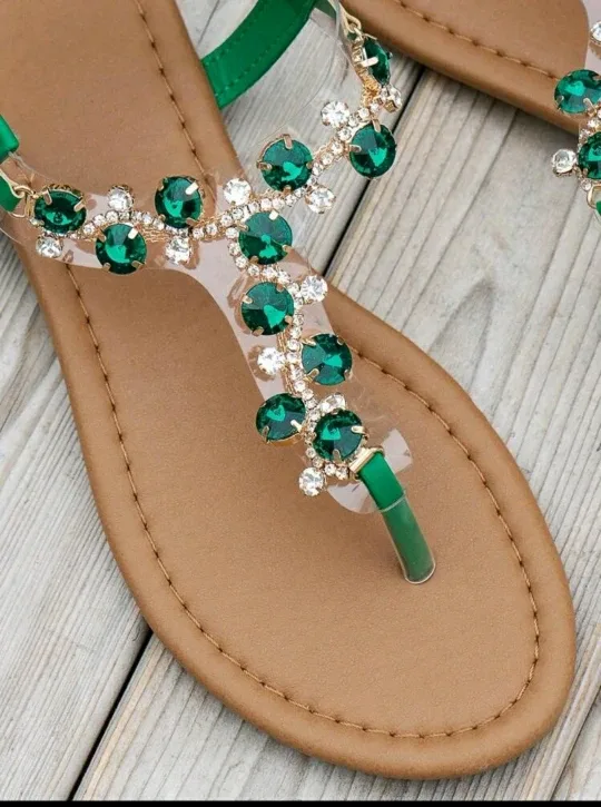 Rhinestone Embellished Sandals image indicator(4)