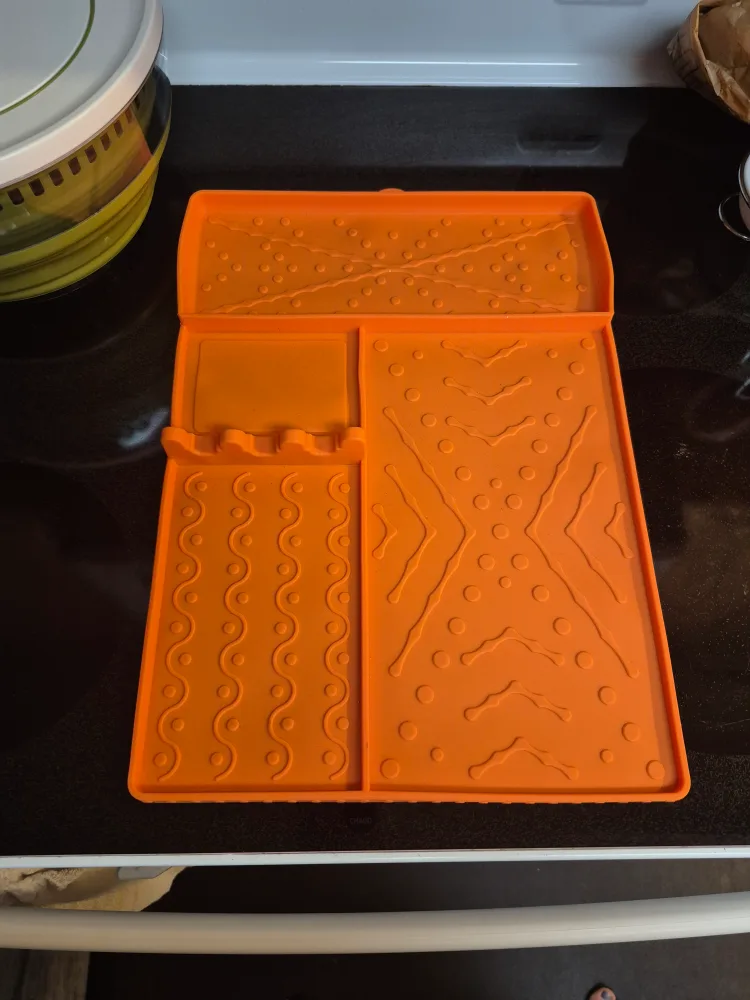 Silicone Griddle Tools Mat - Orange