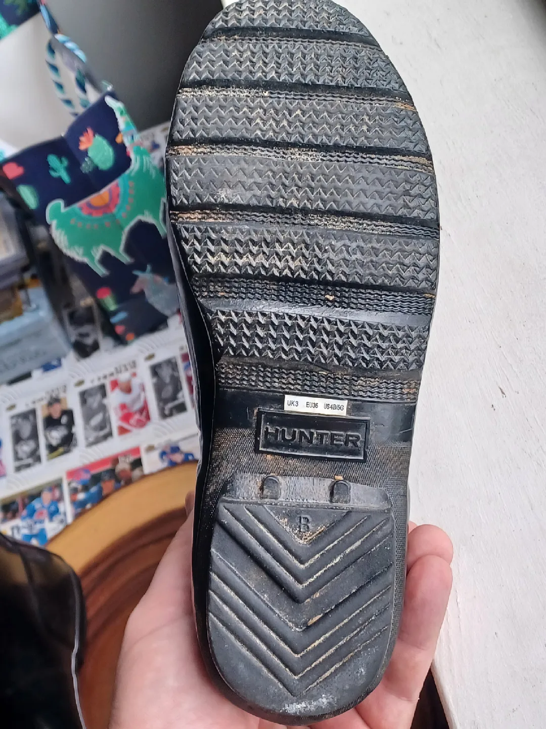 Hunter Black Rain Boots image indicator(8)