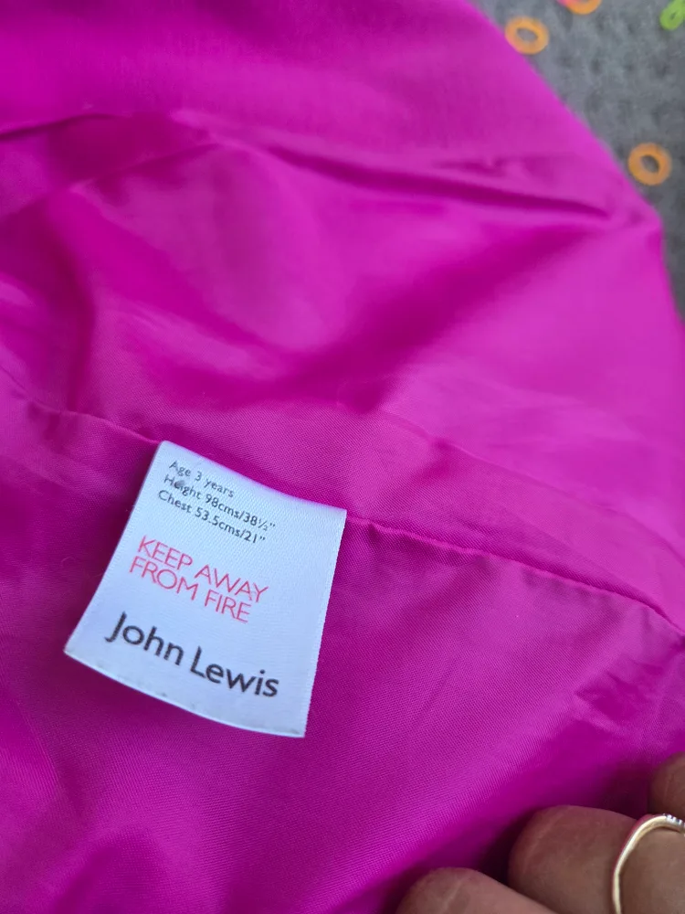 John Lewis Pink Girls' Coat (Age 2) image indicator(2)