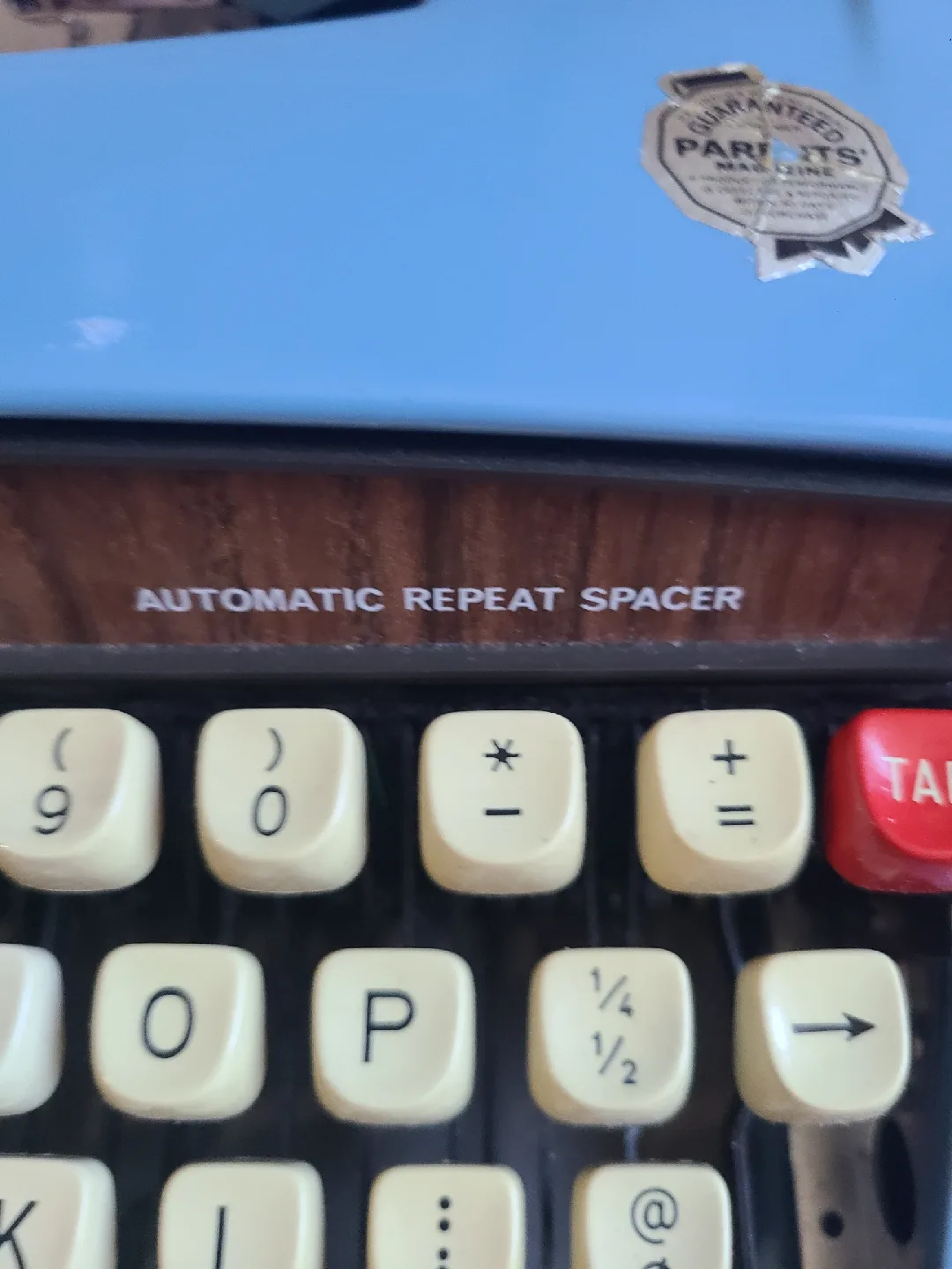 Brother Opus 889 Typewriter - Light Blue image indicator(3)