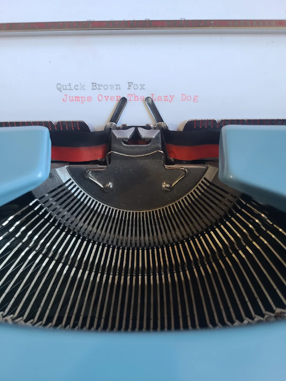 Brother Opus 889 Typewriter - Light Blue image indicator(8)