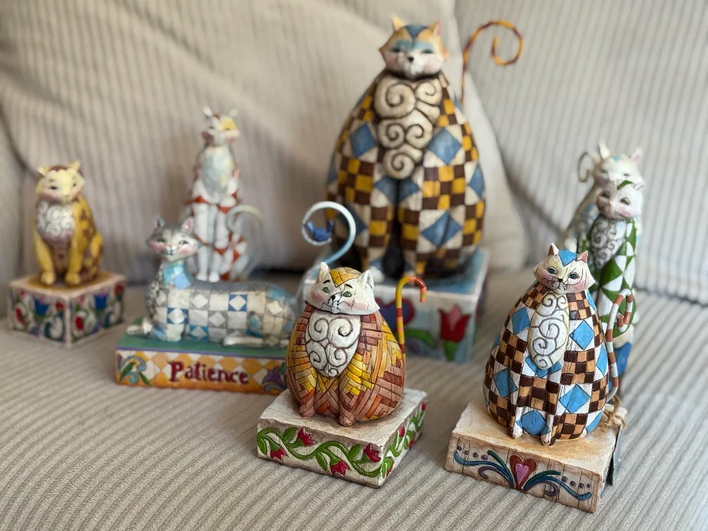 Jim Shore Heartwood Creek Cat Figurines thumbnail