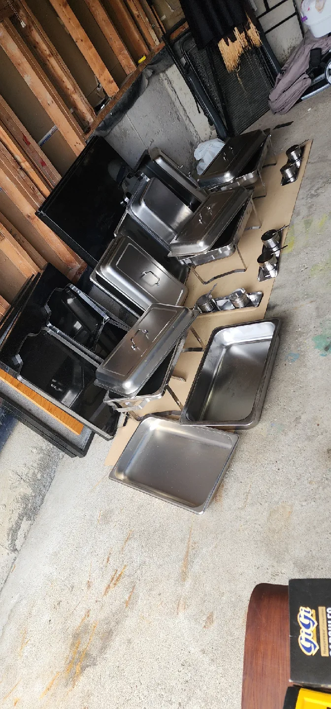 Chafing Dishes & tables,  chairs thumbnail