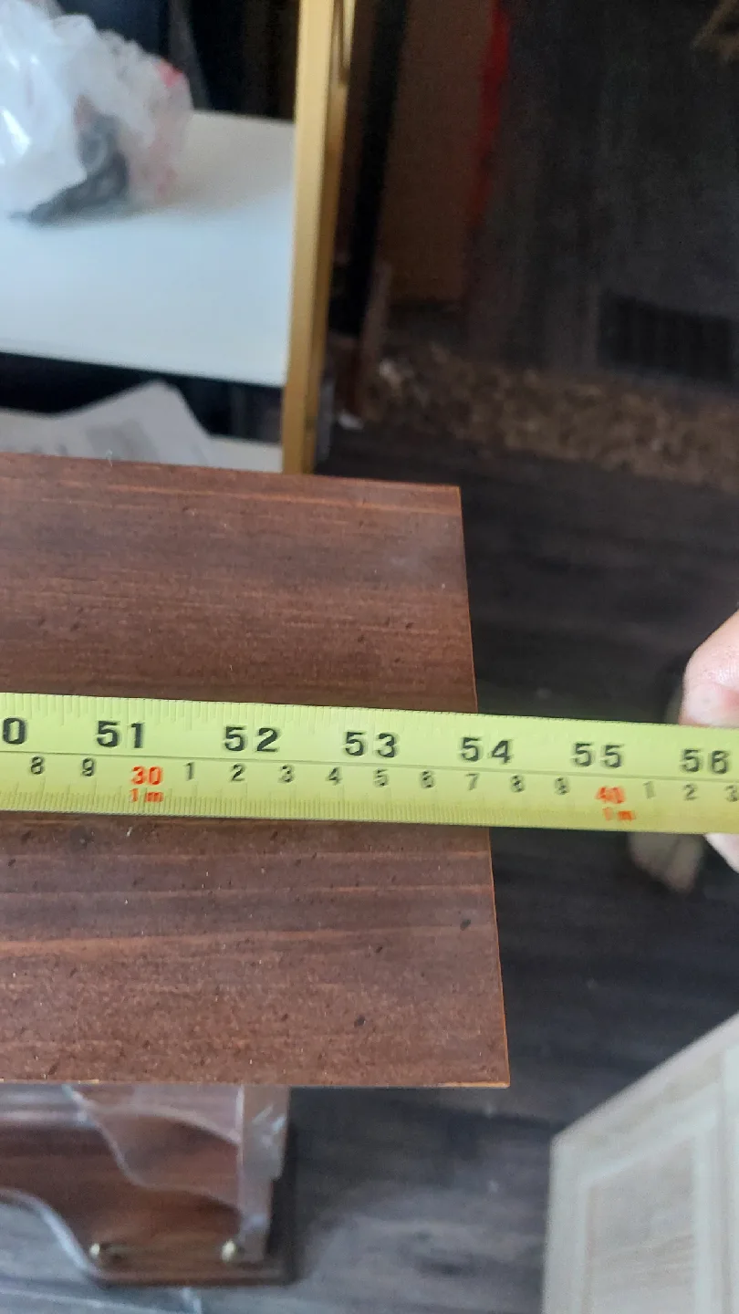 Wood Framed Mirror with Shelves 55"x43" image indicator(4)