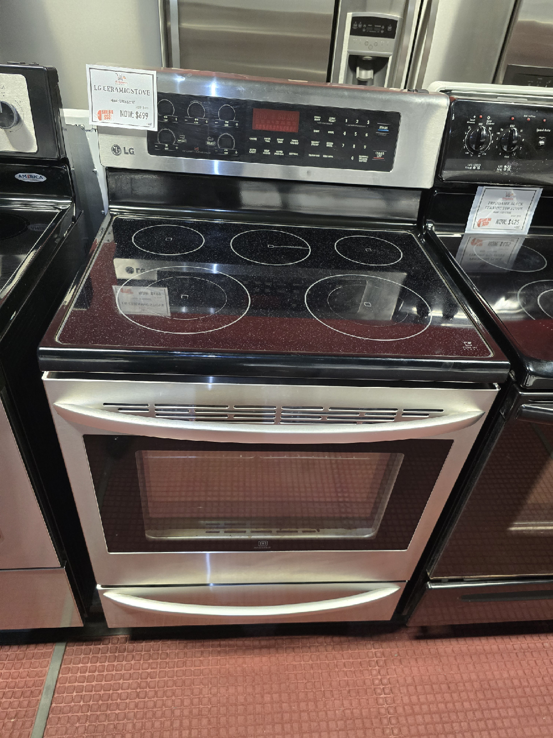 LG Ceramic Stove - Stainless Steel Finish