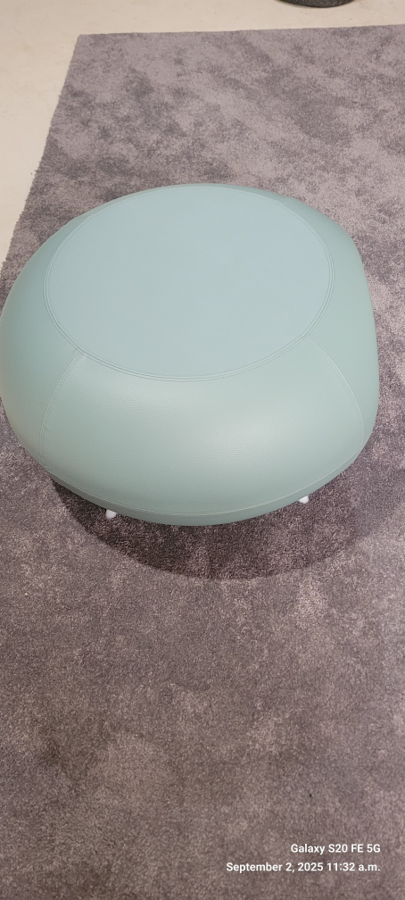Allermuir Pebble Ottoman - Light Green - photo 3