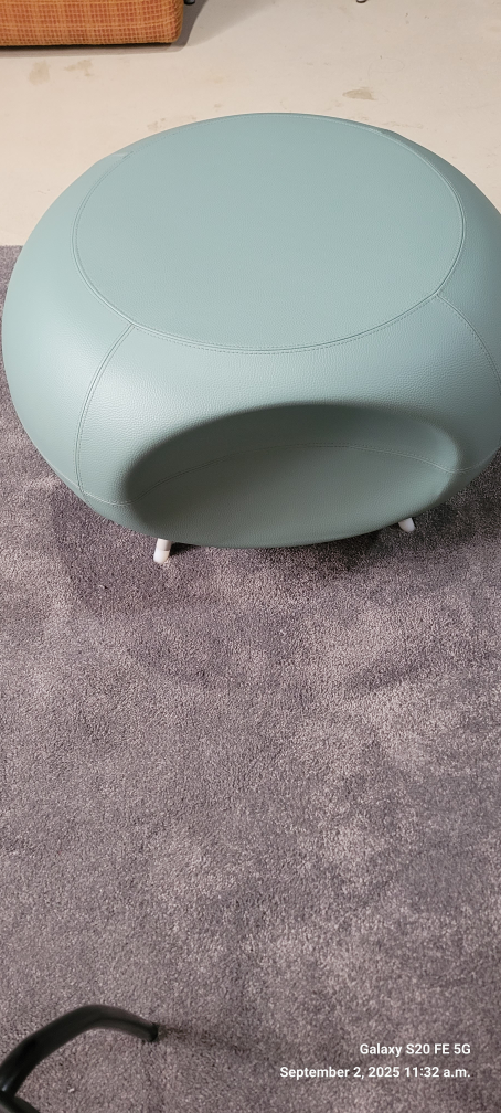 Allermuir Pebble Ottoman - Light Green - photo 4