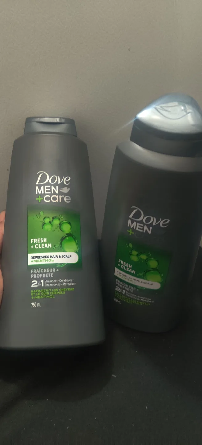 Dove Men+Care Fresh Clean 2 in 1 Shampoo 750mlx2 thumbnail