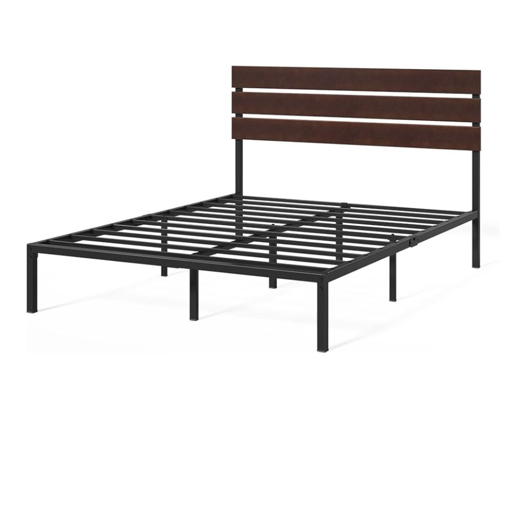 Zinus Queen Metal Bed Frame with Headboard
