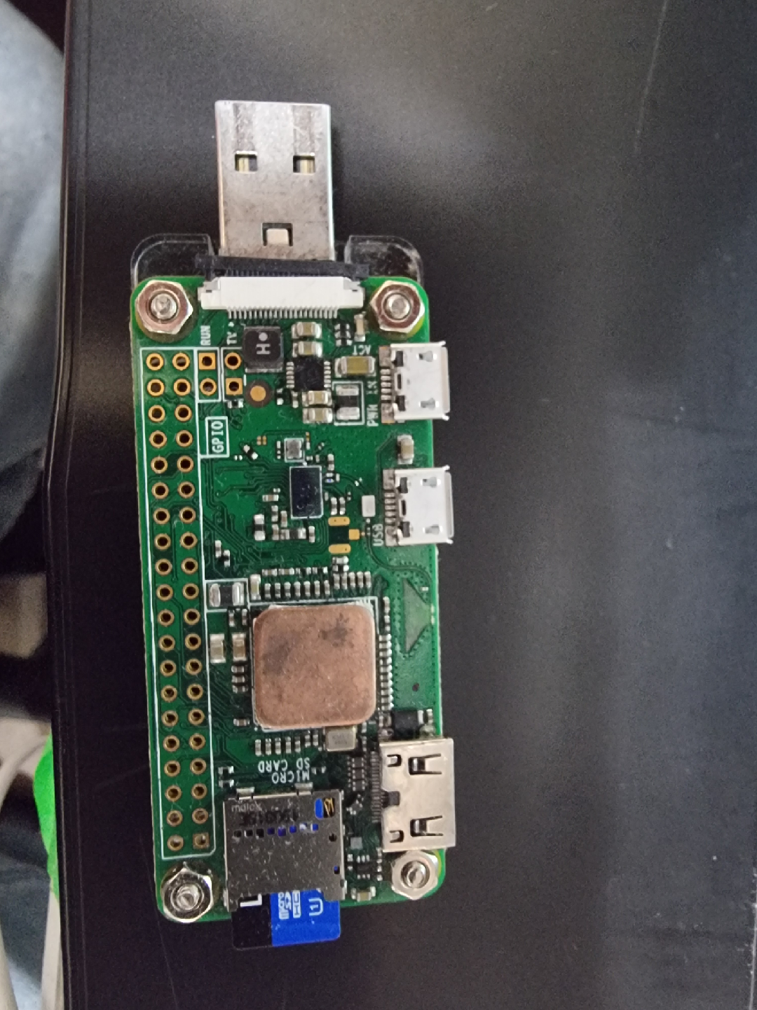 Raspberry Pi Zero W with USB plug