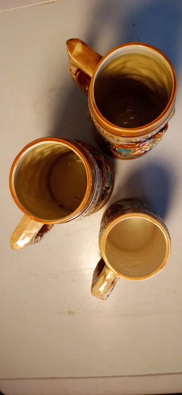 Vintage Canadian Beer Stein Mugs - Set of 3 image indicator(4)