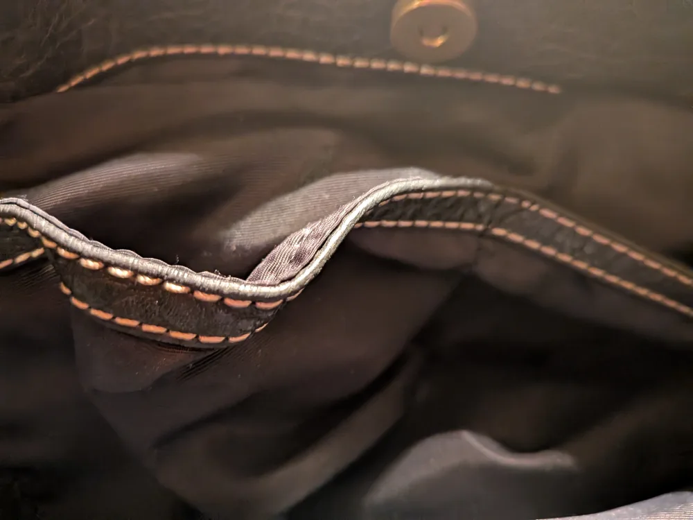 Nine West Black Leather Shoulder Bag image indicator(7)