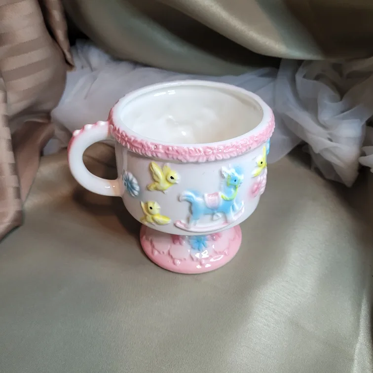 Vintage Porcelain Ceramic Baby 7967 Planter Trinket Etc. Holder thumbnail