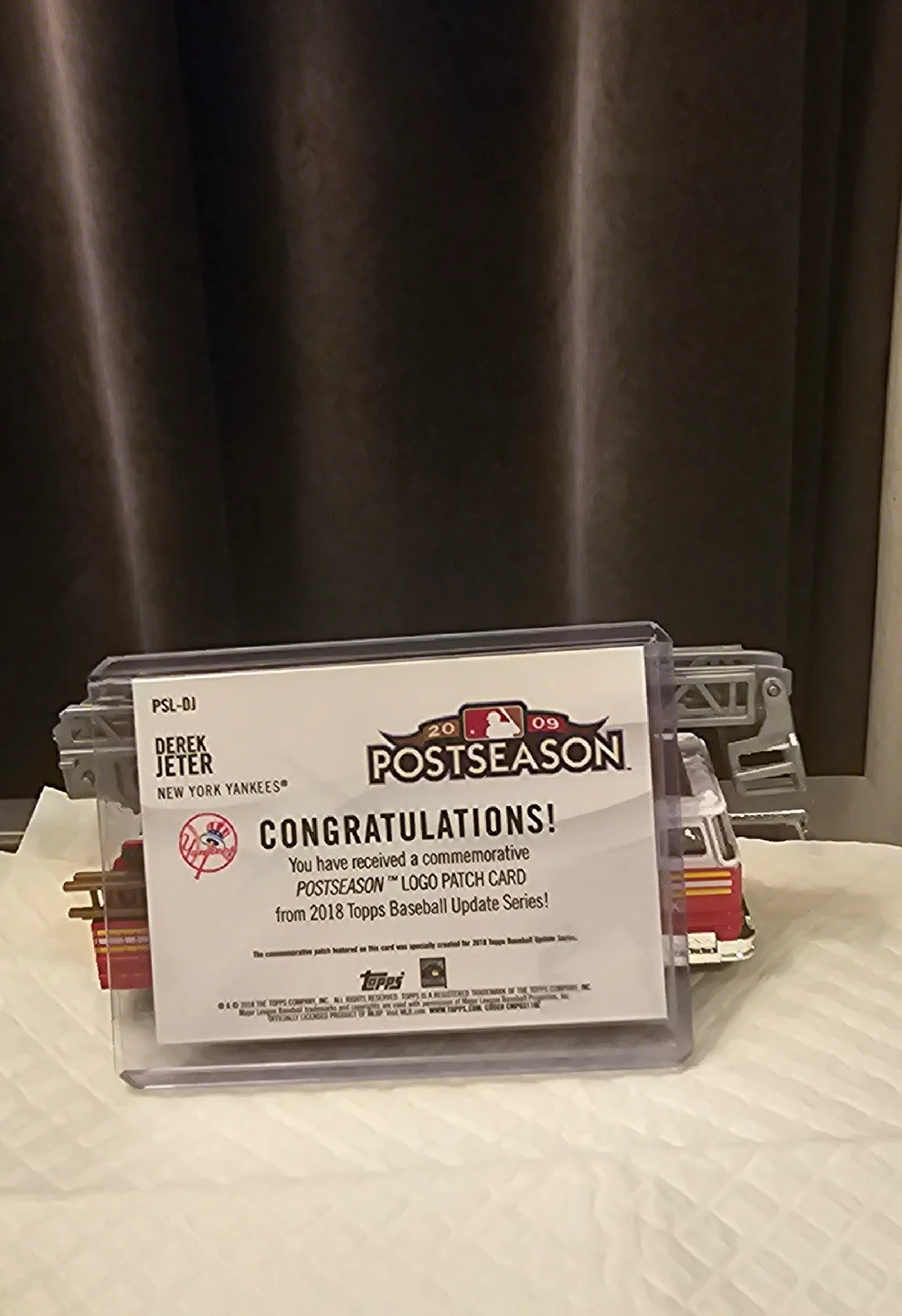 Derek Jeter 2009 Postseason Topps Baseball image indicator(2)