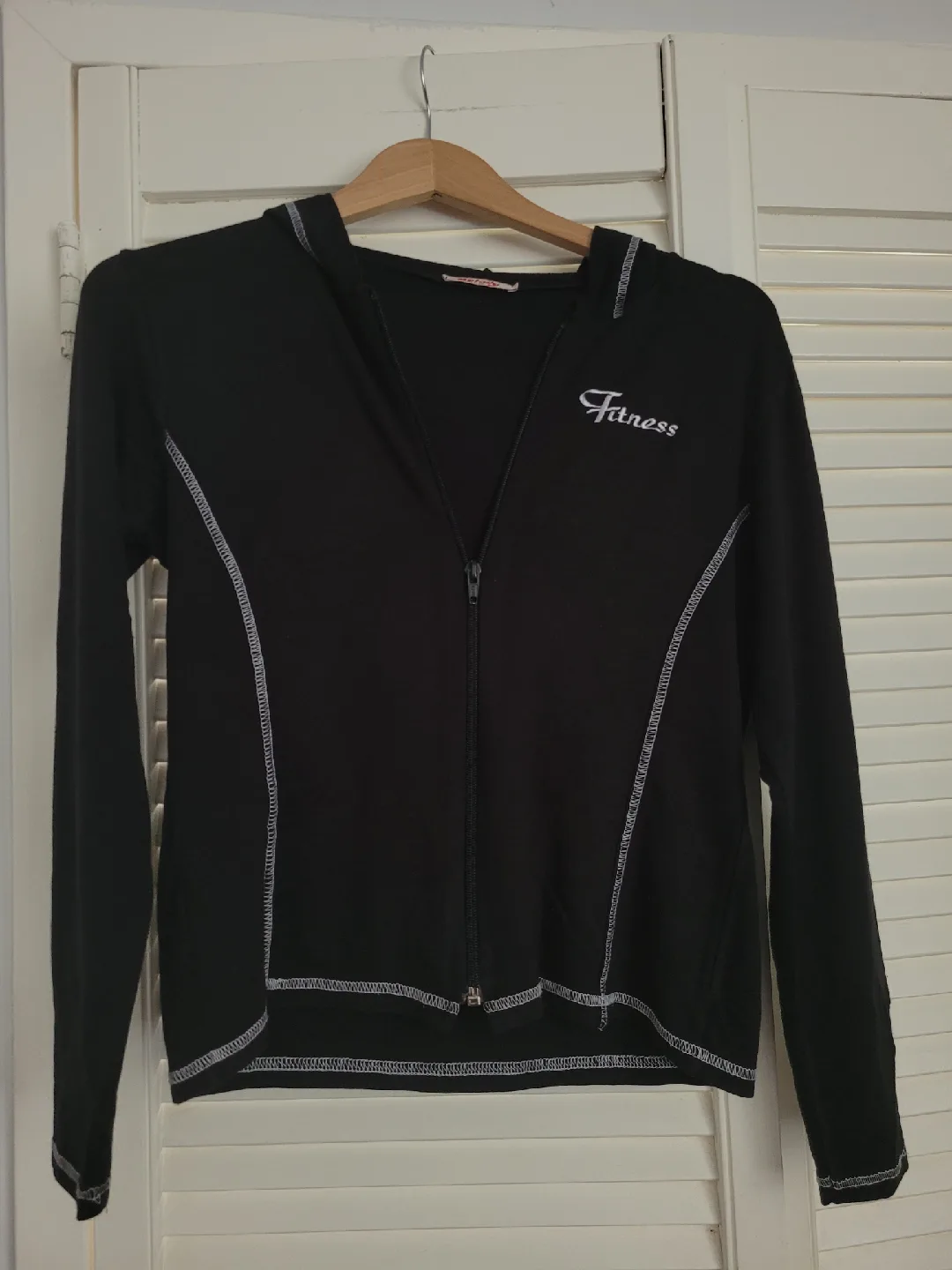Fitness Black Zip-Up Hoodie size small thumbnail