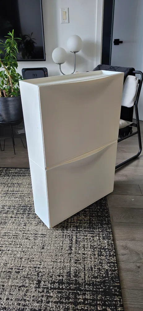 IKEA Bissa White Shoe Cabinet - Like New! thumbnail