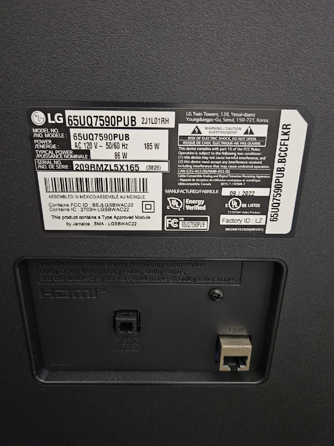 LG 65UQ7590PUB 65" 4K UHD Smart TV - photo 5